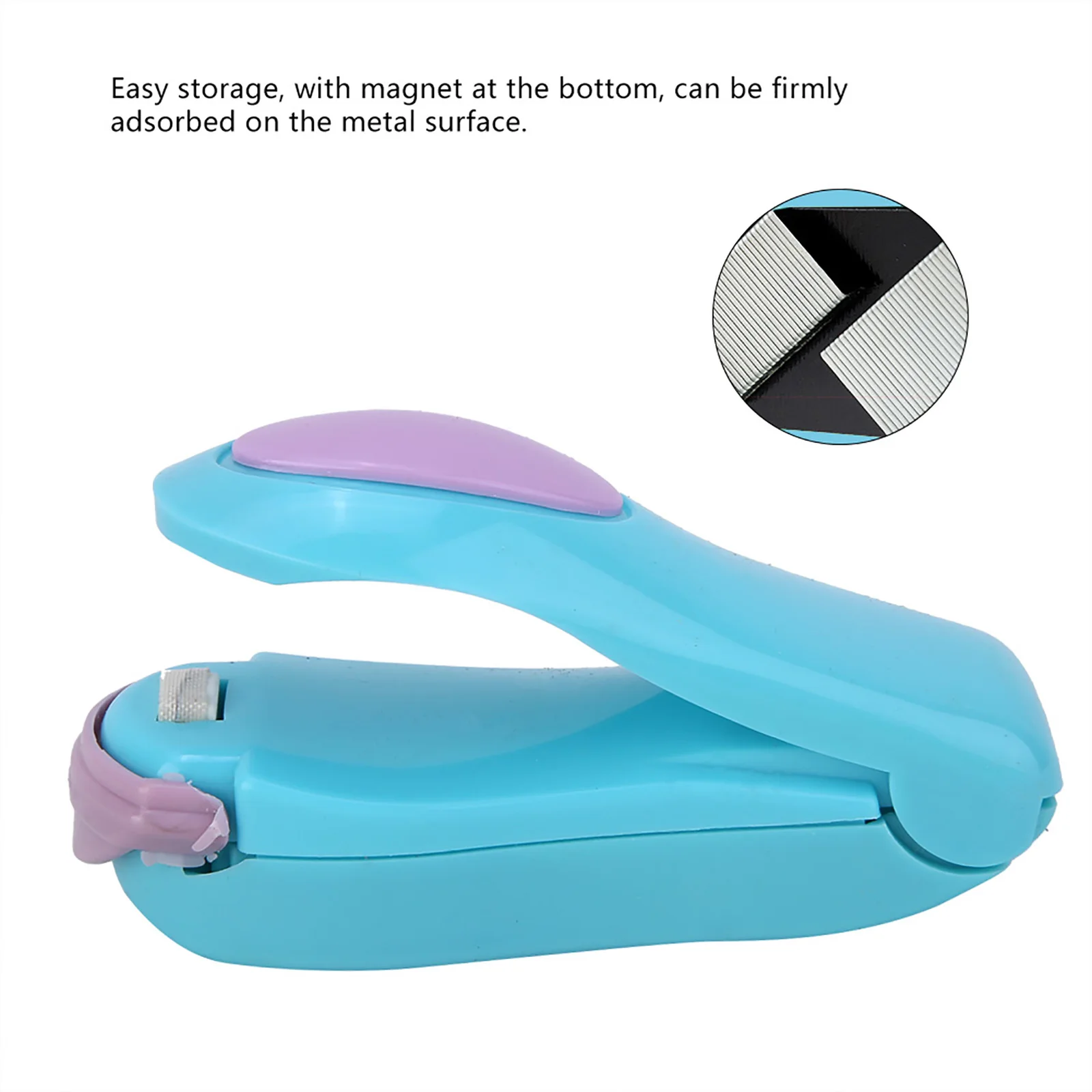 

Portable Bag Clips Handhold Mini Electric Heat Sealing Machine Impulse Sealer (Blue)Kitchen Storage