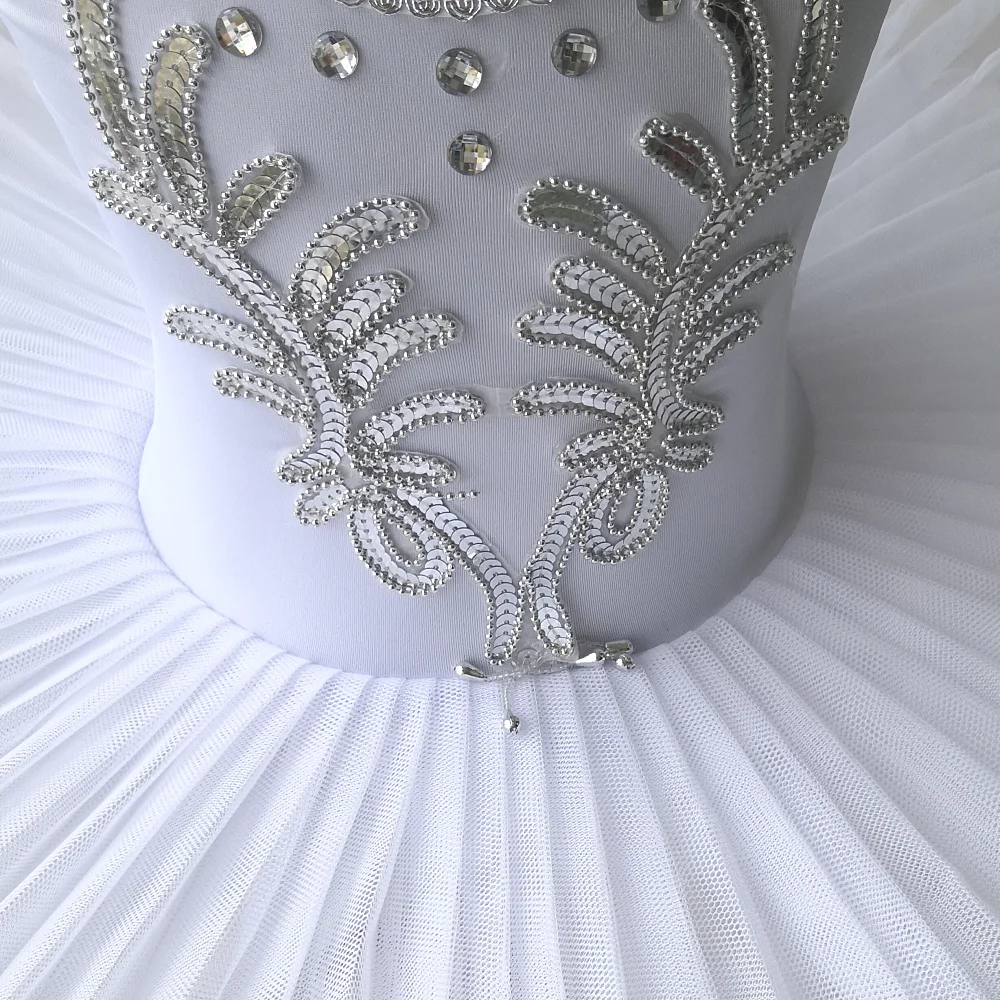 

Fairyea White Ballet Tutu Skirt Ballet Dress Children's Swan Lake Costume Kids Belly Dance Costumes Stage Professional