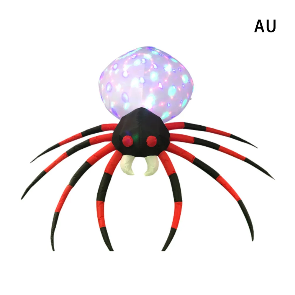

Funny Spider Halloween Decorations Inflatables Toys Home And Party LED Lights Built-in Ghost Festival Scary Model