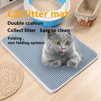 cat litter mat double cushion pet mat clean the leak proof mat clean cat litter quickly it can be washed directly cat sand mat