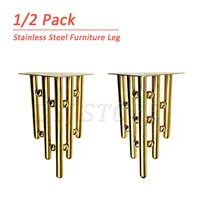 12 pack stainless steel furniture legs heavy duty sofa legs for cabinet legs coffee table legs sofa support legs tv stands