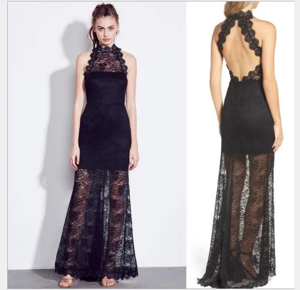 Вечерние платья с юбкой годе Ever Pretty длинные кружевные вечерние из тюля V образным