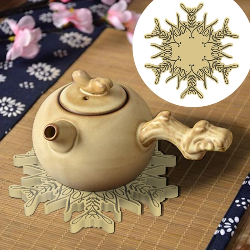 

DIY Snowflake Tea Coaster Crystal Epoxy Resin Mold Cup Mat Pad Silicone Mould X7YA