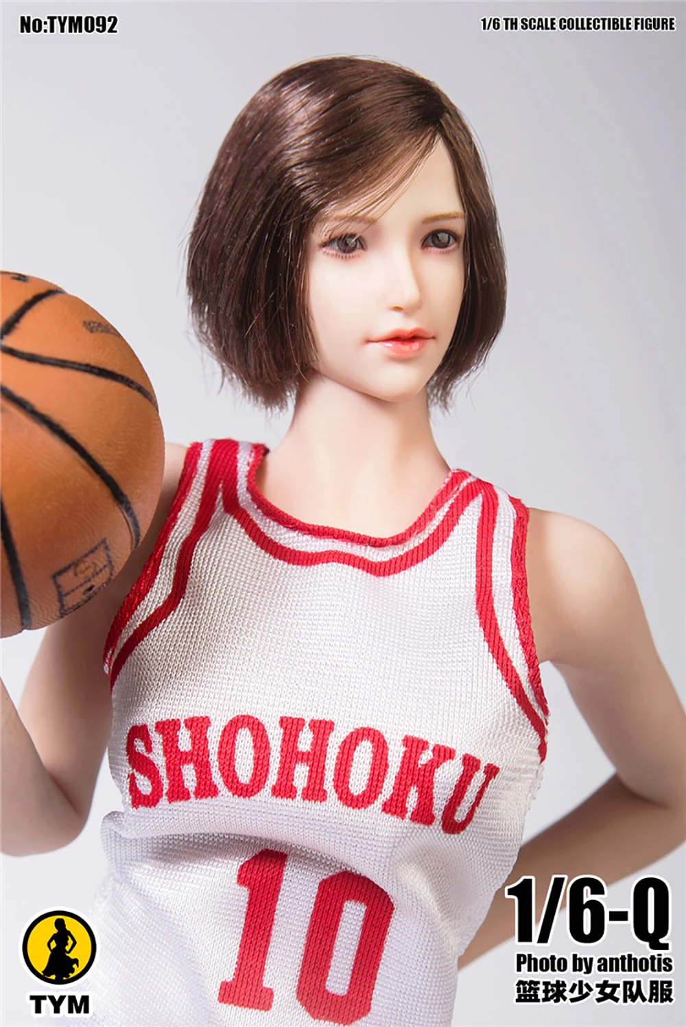 

1:6 Scale Female Basketball vest shorts suit TYM092 Fit 12" TBLeague Body