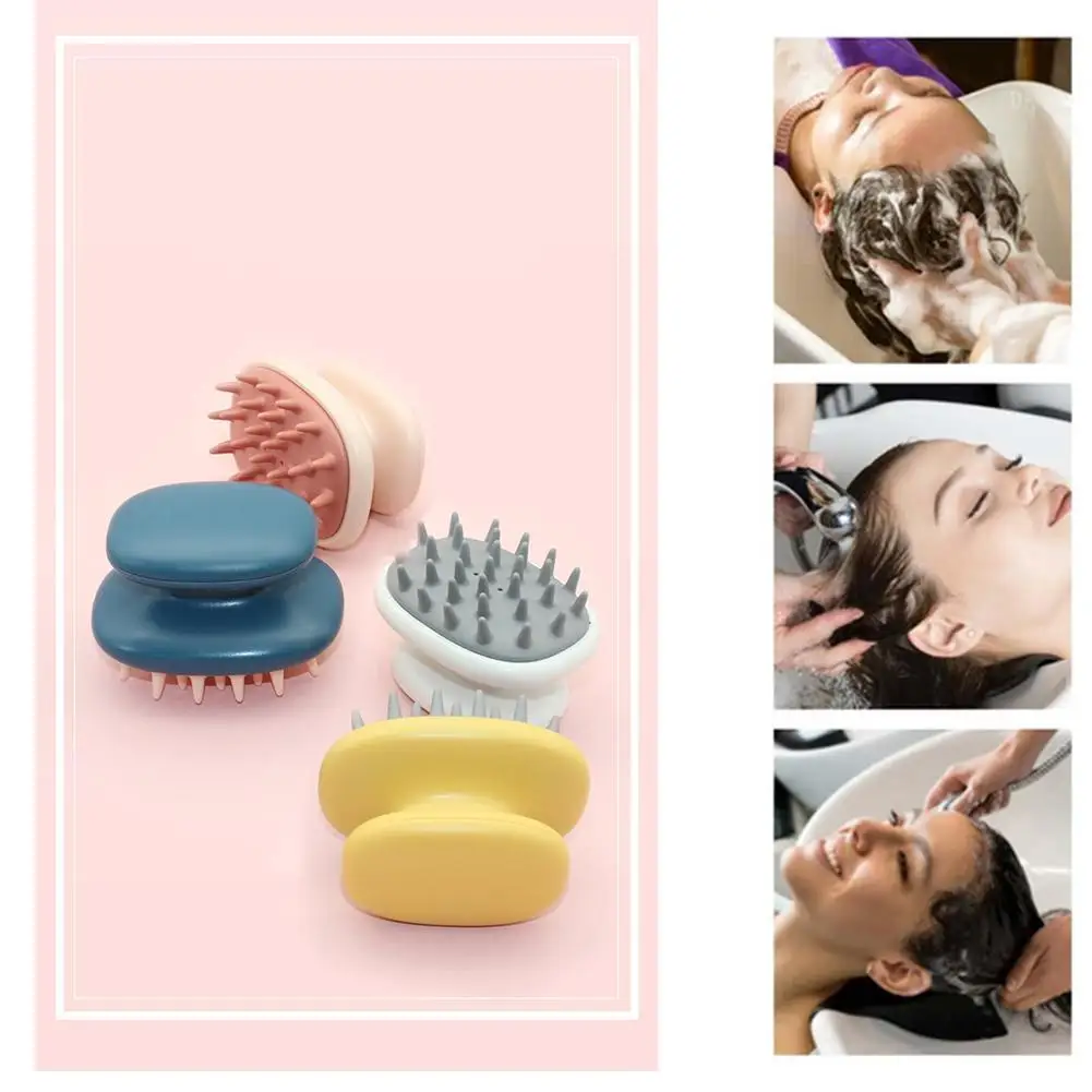

Baby Shampoo Brush Children Bathing Silicone Bath Brushes Shampoo Soft Massage Comb Children Washing Hair Tool Baby Growth Brush