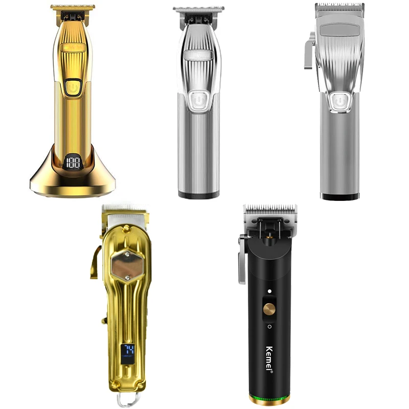 

Kemei professional hair cutter barber hair clipper men cordless carving hair trimmer electric shaving trim beauty tool