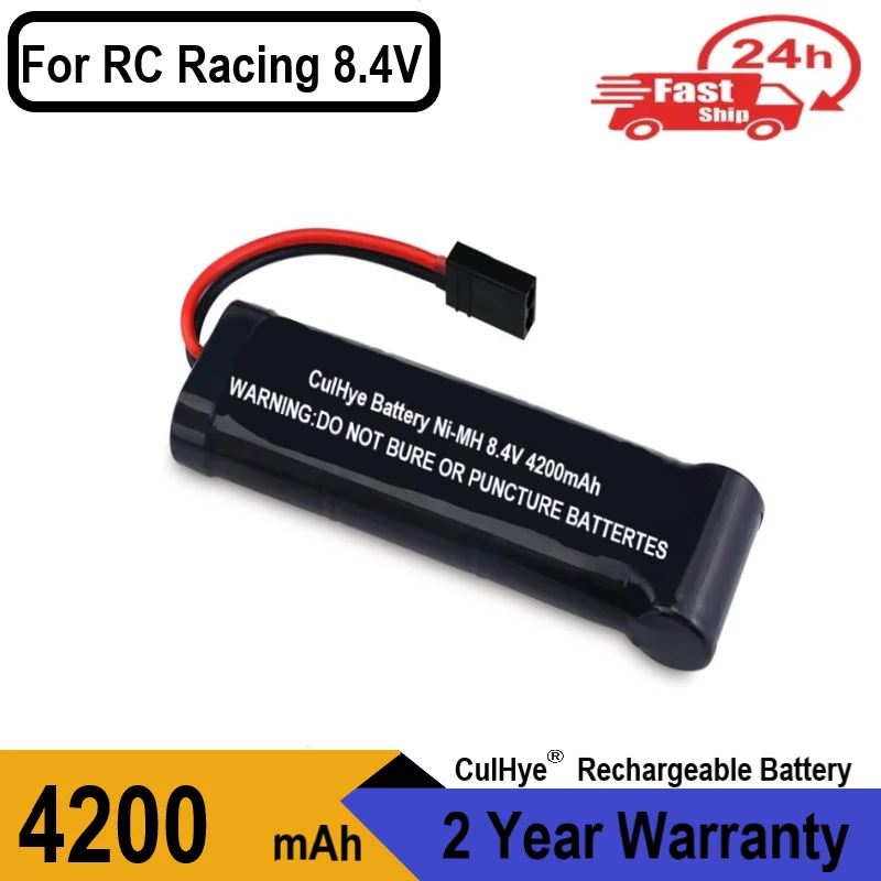 

Culhye 8.4V 4200mAh 7-Cell Flat Pack NiMH Battery with Traxxas Discharge Plug for RC Racing Car Toys Hobbies