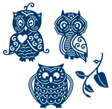 

Owl Metal Cutting Die Scrapbook Embossed Paper Card Album Craft Template Cut Die Stencils New for 2021 Arrive
