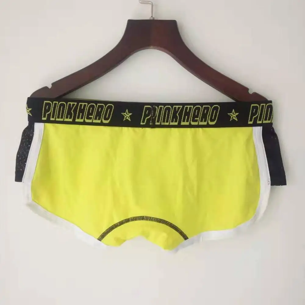 Трусы-боксеры мужские 4 шт./партия модные шорты из хлопка пикантное нижнее белье