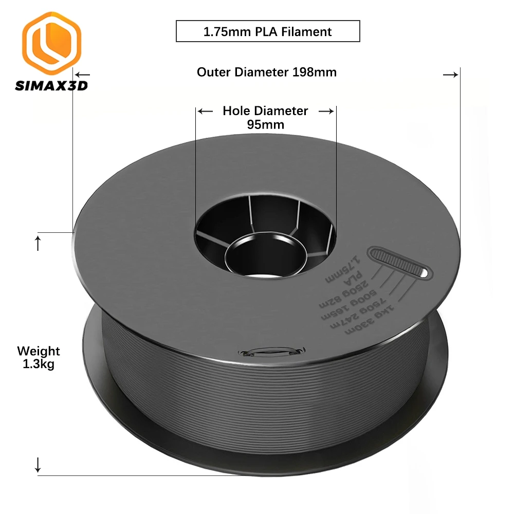 PLA нить SIMAX3D 1 кг 75 мм для принтера ender 3 Pro|Материалы 3D-печати| |