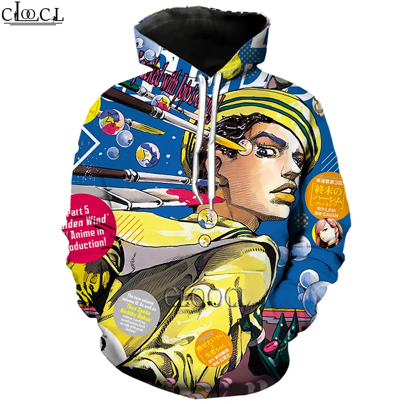 

HX Anime JoJo's Bizarre Adventure 3D Print Men's Women Tracksuit Autumn Long-Sleeved Pullover Fashion Hoodie Drop Shipping