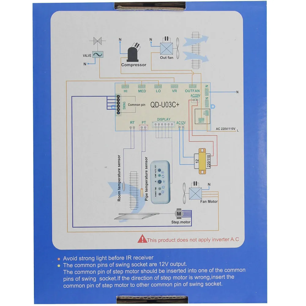 Для всех универсальных систем контроля кондиционера плата QD U03C система