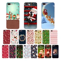 merry christmas soft phone case for iphone x xr xs 7 8 6s 6 plus 11 pro max tpu cover 5 10 12 se cute cartoon santa claus gift