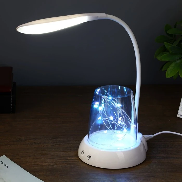 Лампа настольная с подсветкой "Энджой" 3 режима LED 7Вт белый 11х23х42 5 см. 4301350 |