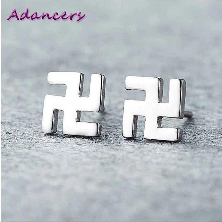 Крутая корейская модная обувь для мужчин и женщин крест серебряные серьги в виде