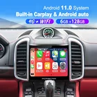 Автомобильный радиоприемник 8 ядер 6 + 128 ГБ 7862CPU Android 11,0 GPS для Porsche Cayenne 2010-2017 с IPS HD экраном DSP 4G carplay 4GLTE головное устройство