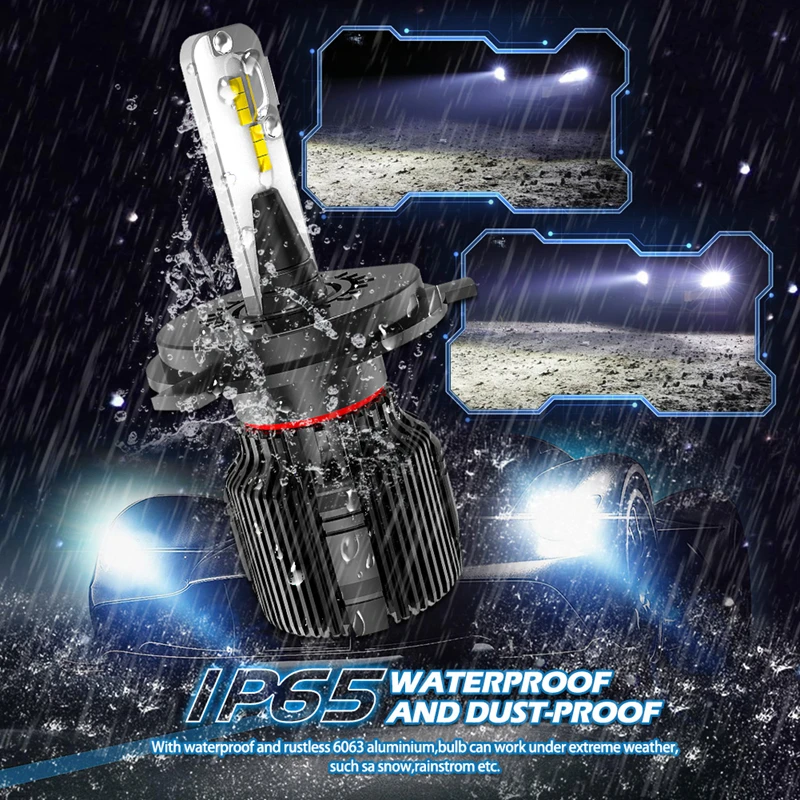 

Katur 14000Lm Fanless LED H4 H7 Luces Led Para Auto H11 H1 Car Light HB4 automotivo Headlight H8 farol de milha lampada carro