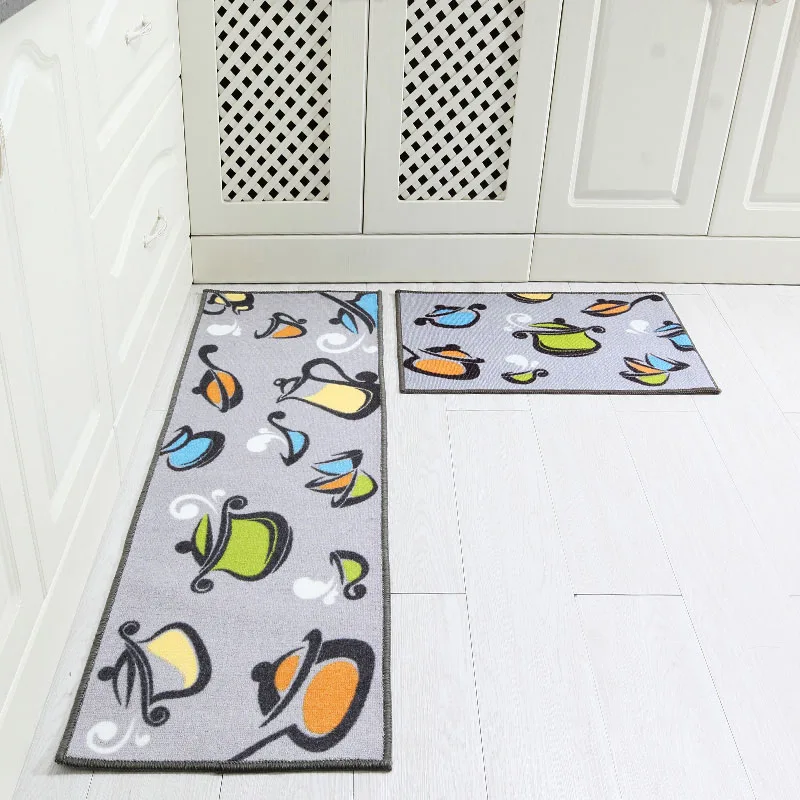 2 шт./компл. длинный набор кухонных ковриков Противоскользящий резиновый коврик