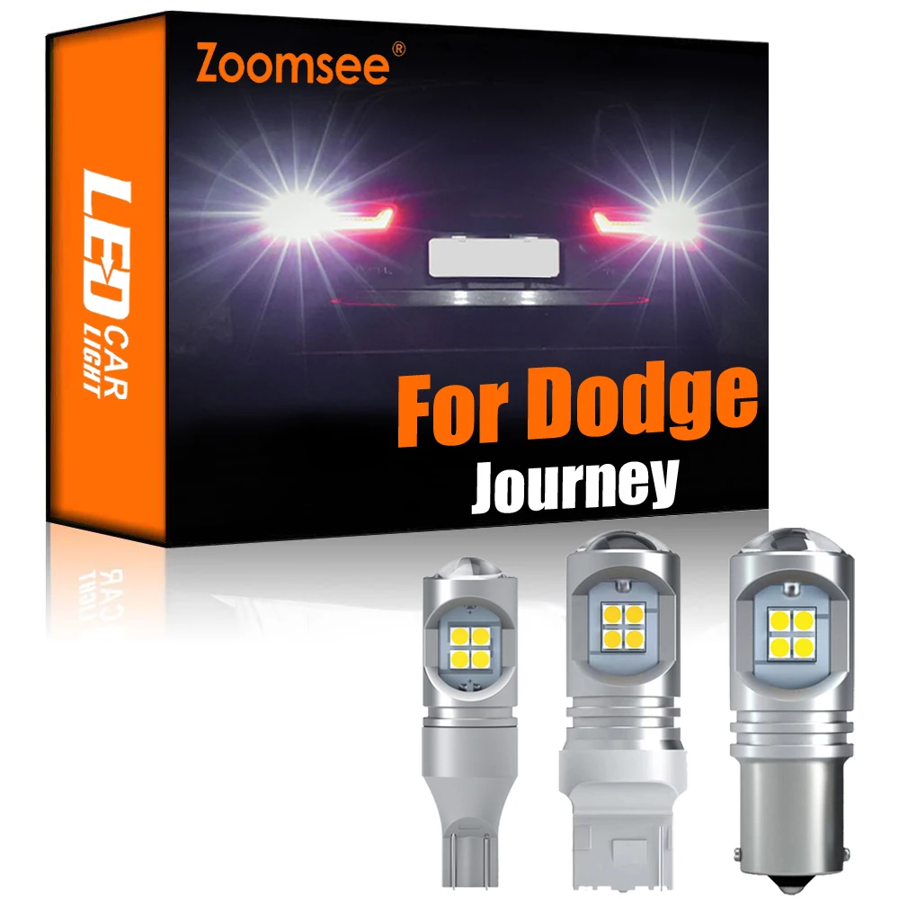

Zoomsee; Комплект из 2 предметов, белая обратный светодиодный для Dodge путешествие 2009-2019 Canbus внешний резервный светильник без ошибок задние лампы...