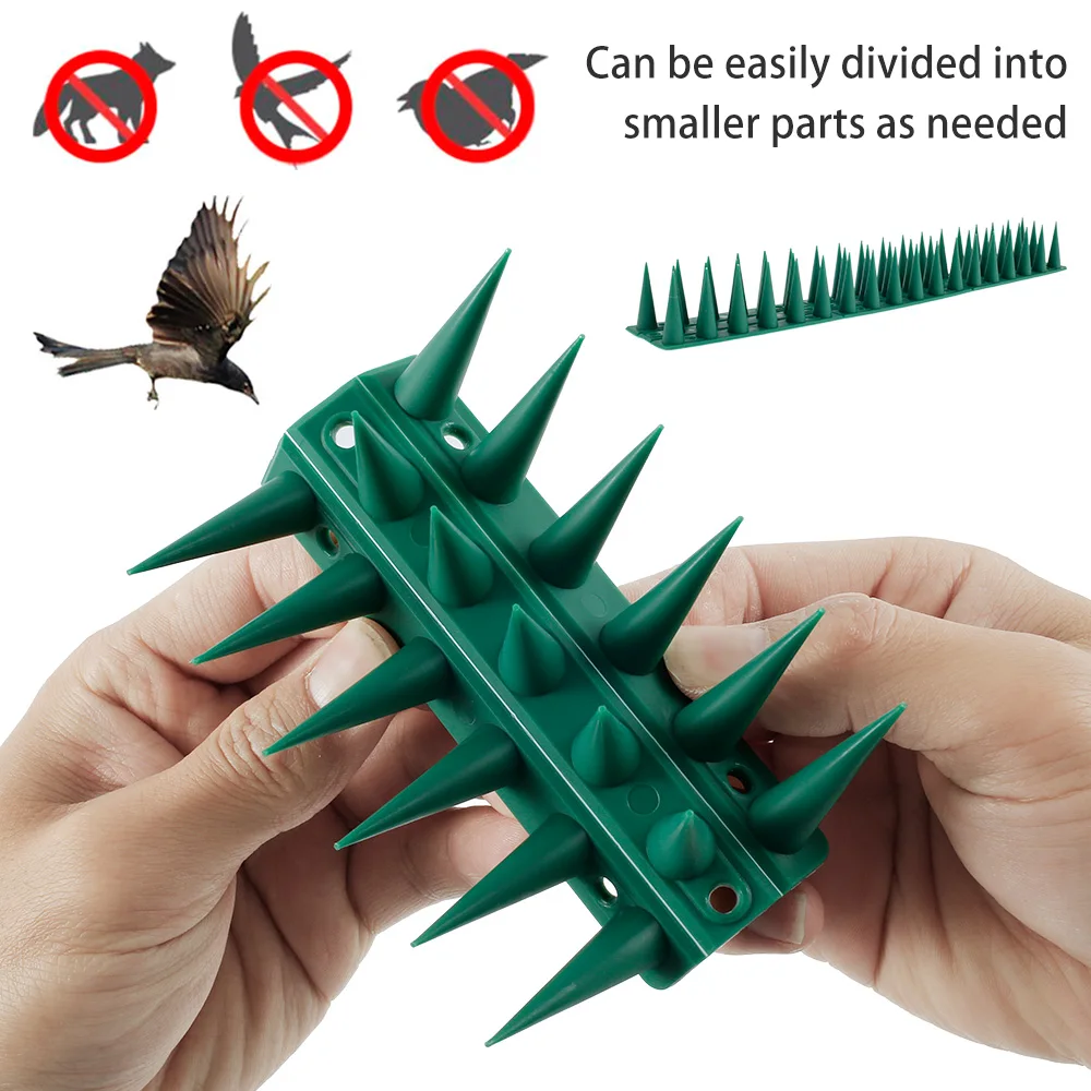 Pinchos de seguridad antiescalada para jard&iacute;n, cerca disuasoria de intrusos, antirrobo, para pared, para escalada de gatos, repelente de aves y palomas-3