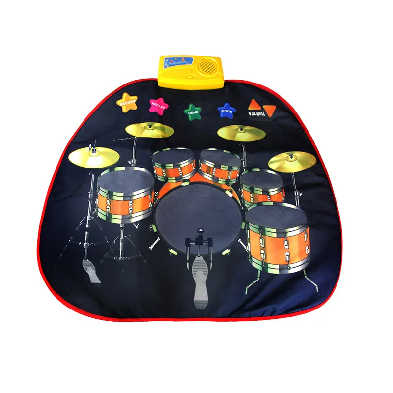 

Baby Jazz Drums Musical Instruments Mats Touch Baby Music Play Mats Kids Games Educational Jazz Drum Blanket Toys For Children