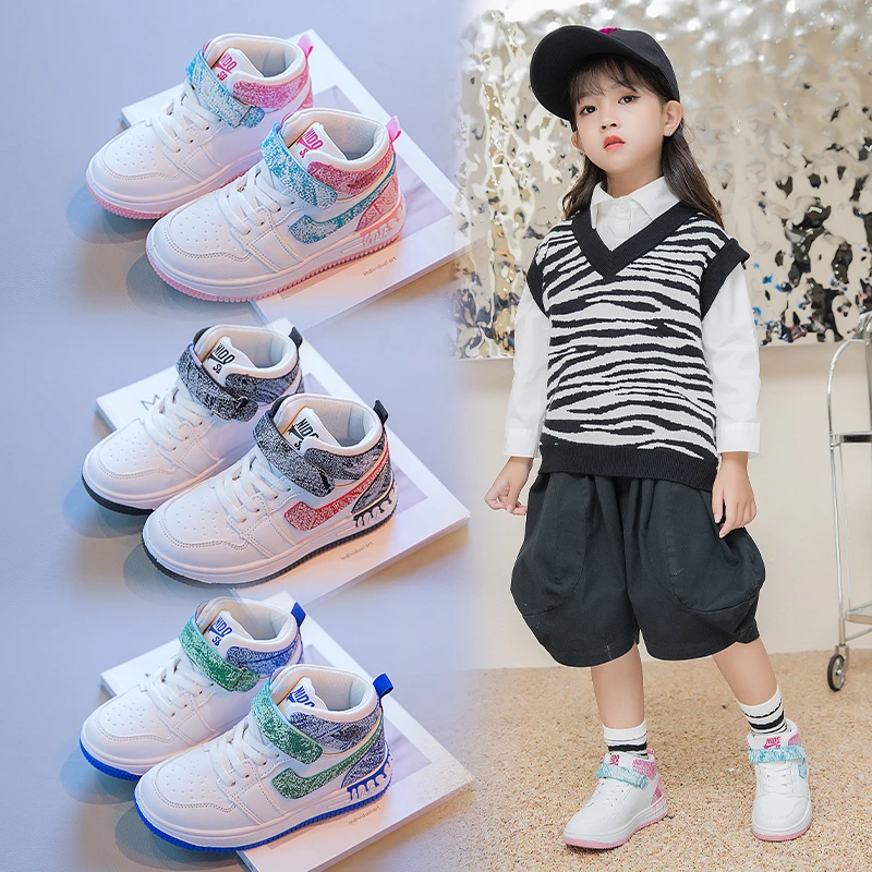 

boys girls sports shoes anti slip comfortable ki2021classic children skateboarding shoes fashion personalized ds leisure sneaker