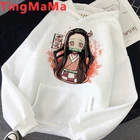 Мужские толстовки с капюшоном в стиле японского аниме, рассекающие демонов, милые Мультяшные толстовки в стиле киметсу, о-яиба, незуко, стиль Харадзюку