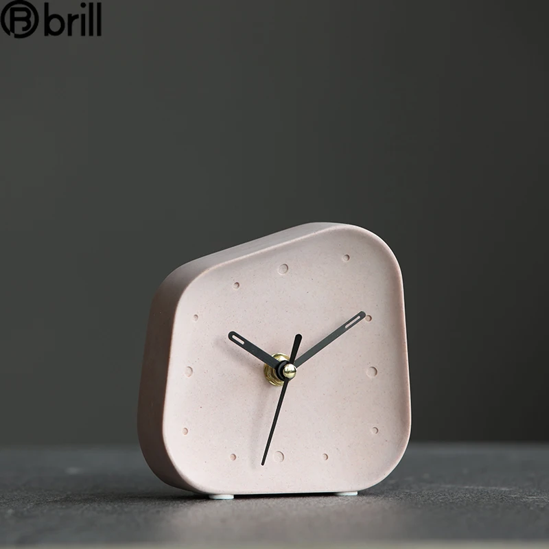 

Stone Creative Alarm Clocks Nordic Luxury White Simple Alarm Clock Book Desktop Small Digital Best Selling 2020 Products 50