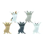 Японская шарнирная Очаровательная кошачья экшн-фигурка кошки из ПВХ держатель для ручки черная кошка модель для поддержки гроба игрушки кукла подарок