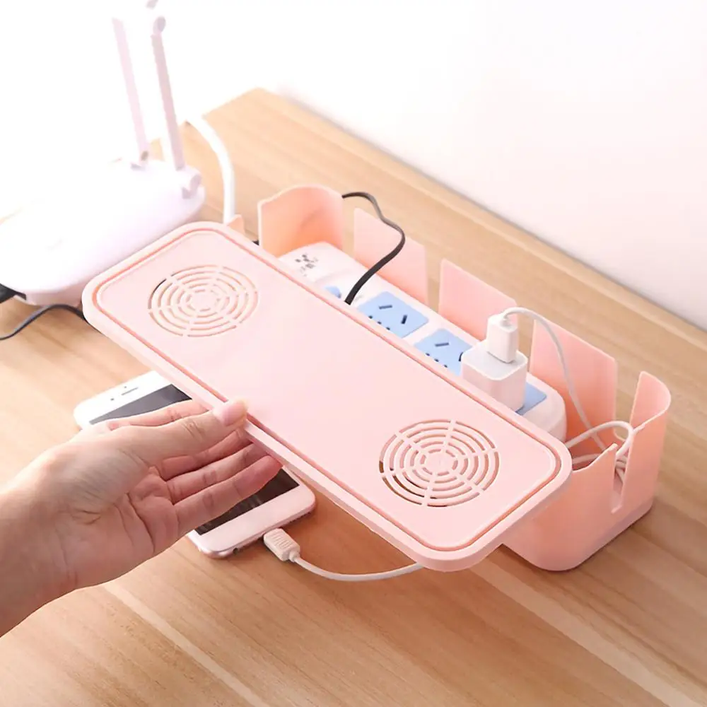 1pc Safety Cable Storage Box Wire Management Socket Tidy Organizer Home Room Container Case Decor | Дом и сад