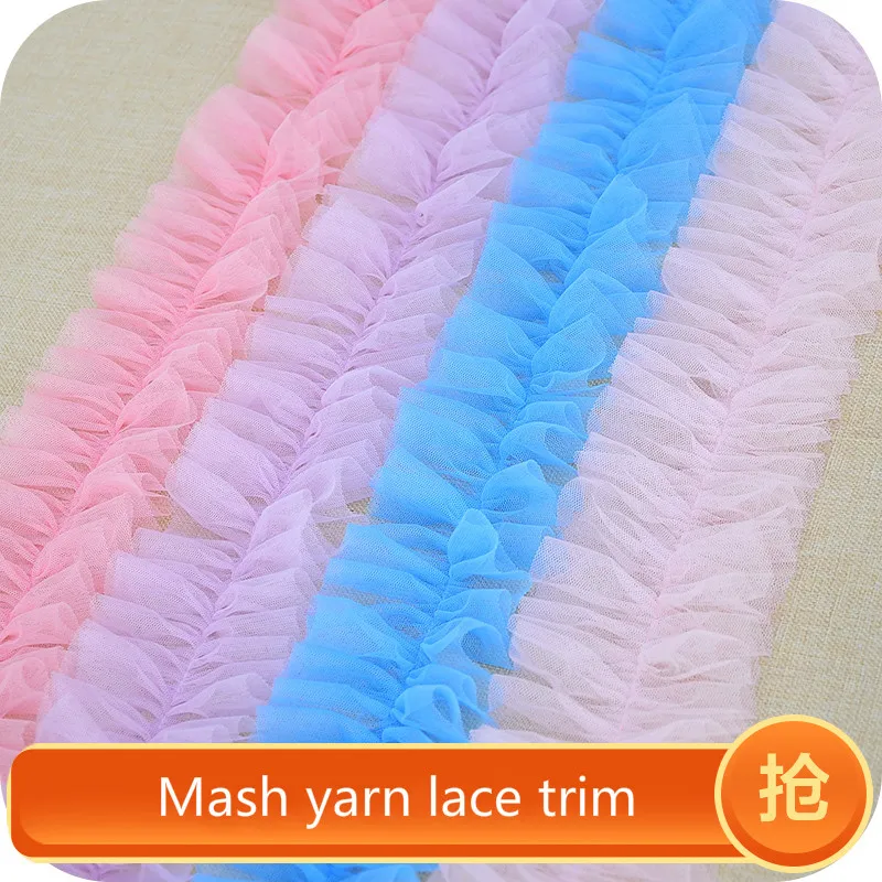 Плиссированная кружевная юбка свадебное платье куклы вышитая ткань украшение