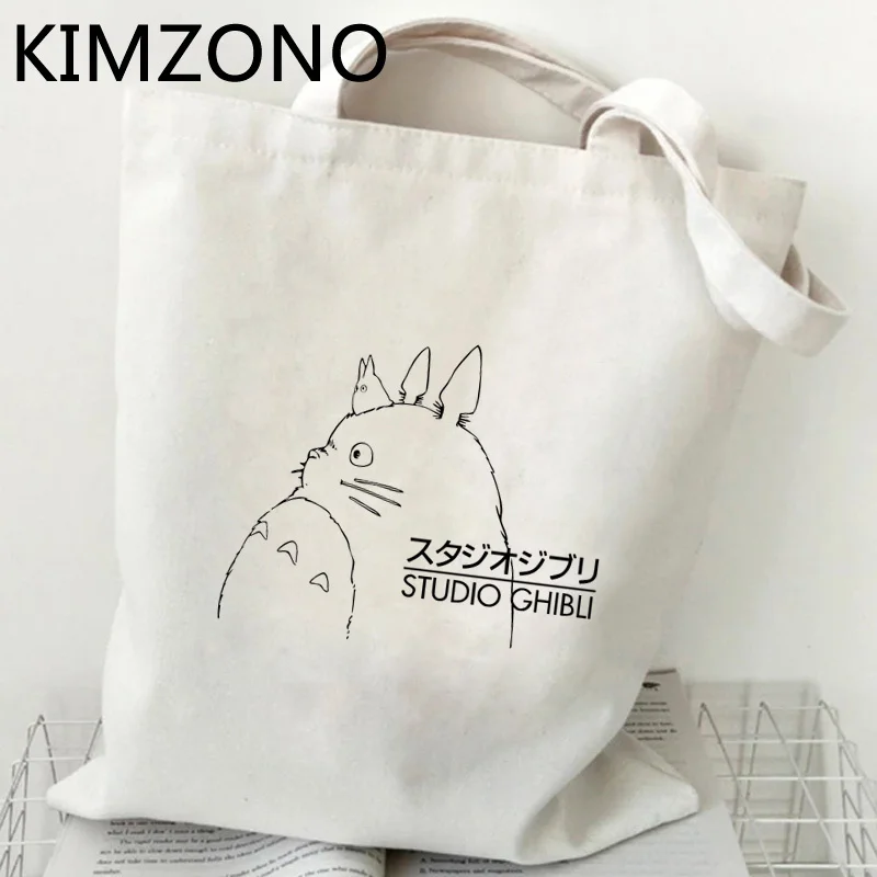 

Totoro shopping bag reusable bolso jute bag grocery bolsas de tela tote bag reciclaje foldable ecobag jute sac tissu