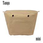 TANQU Новый внутренний карман на молнии для Mini Obag холщовая вставка с внутренним водонепроницаемым покрытием для O Bag