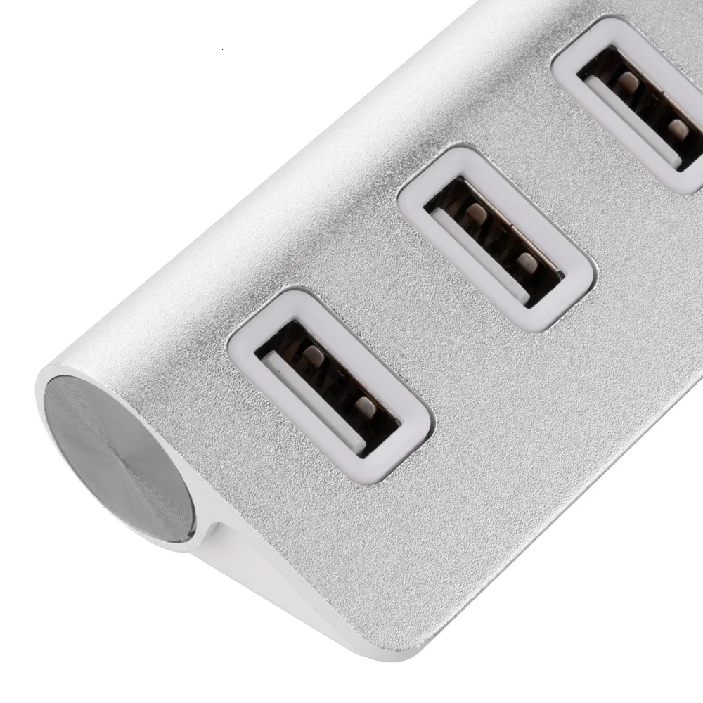CHYI с несколькими usb-портами концентратор 2,0 4 порта Высокоскоростной USB hab сплиттер алюминиевый литой адаптер мини Компьютерные аксессуары для смартфона
