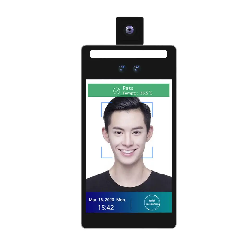 F2-H Long Distance Non-Contact Wall Mounted Face Facial Temperature Recognition