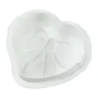 Форма для торта в форме сердца, с одинарным бантом, искусственная, 3D не липкая форма для выпечки, формы в форме сердца, домашние кухонные инструменты сделай сам для конфет на День святого Валентина