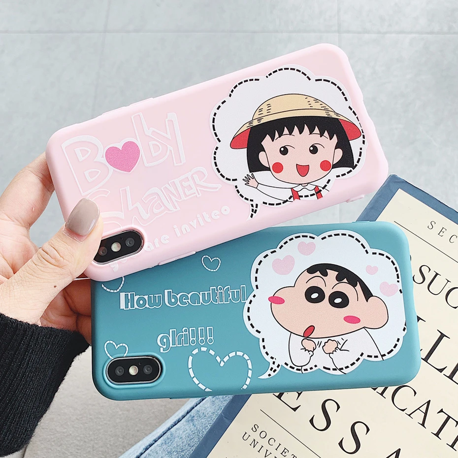 Cartoon Crayon Shin chan TPU Case for iPhone XR XS Max X 11 Pro 8 7 6S 6 Plus 5 5S SE 11Pro Cute Soft Phone Back Cover Coque |