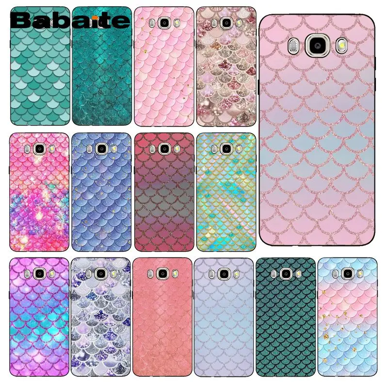 Модный чехол для телефона Babaite с изображением чешуи русалки и рыб девочек Samsung Galaxy