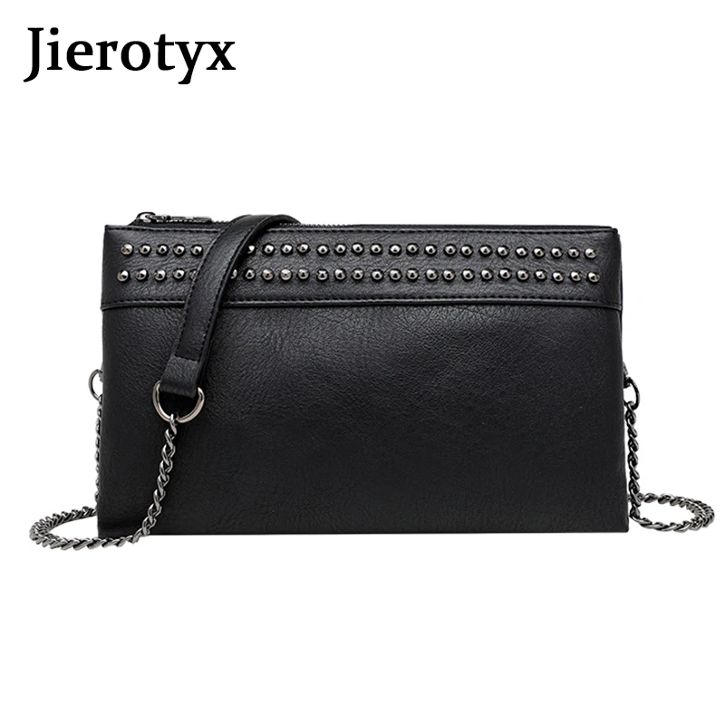 JIEROTYX Fashion Women Handbag Wristlet Clutch Purses Large Studs Soft Faux Leather Crossbody Evening Wallet for | Багаж и сумки