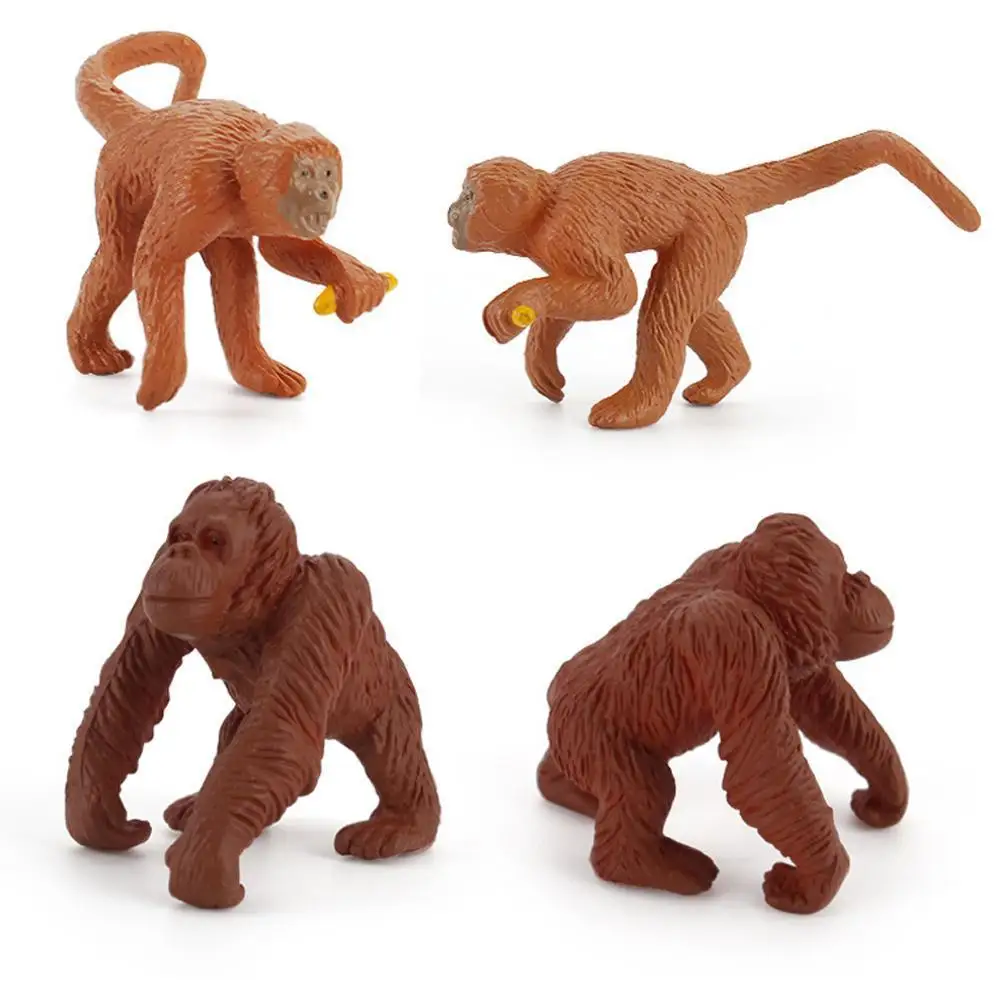 Моделирование животных коллекционная игрушка для детей обучающая Когнитивная обезьяна модель животного игрушки познавательные Ea Q7E5
