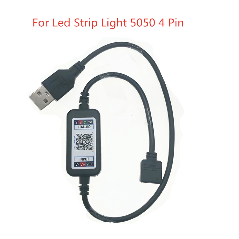 Bluetooth RGB музыкальный контроллер APP USB 5 в 12 В 24 светодиодный для светодиодной ленты
