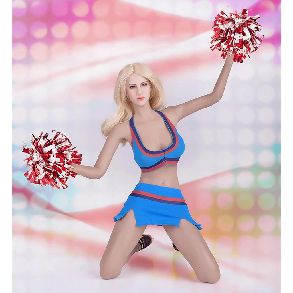 1/6 весы Униформа Чирлидера топ-Бюстгальтер Трусы Носки Обувь Одежда для