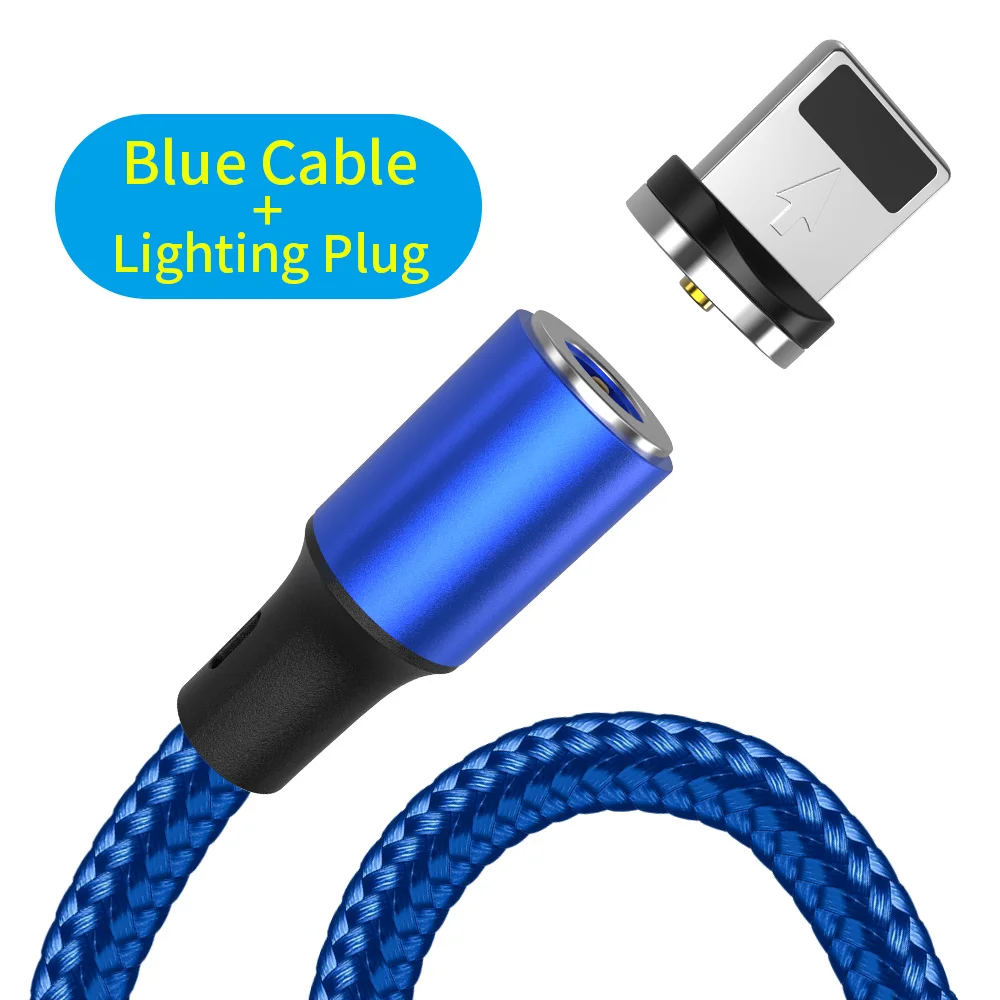 For iPhone cable YBD Магнитный кабель usb c кабель зарядное устройство для huawei Honor xiaomi redmi микро-usb-кабель для зарядки Шнур для iPhone samsung galaxy - Цвет: For iPhone cable