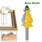 Фрезы для деревообработки, насадки из карбида вольфрама, хвостовик 8 мм, для работ по дереву, 1 шт.