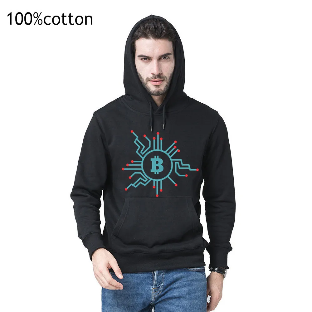 Толстовка Time For Plan для биткоина BTC криптовалюта двусторонние карманы толстовки 100%