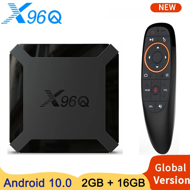 ТВ-приставка X96Q Android 2020 четырехъядерный Allwinner H313 2 + 16 ГБ Wi-Fi 4K Youtube | Электроника