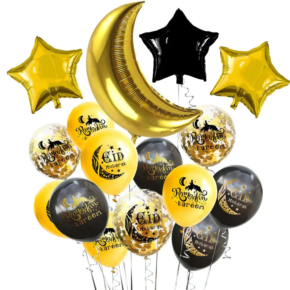 Рамадан воздушный шар украшение набор латексных или блесток для мусульманских