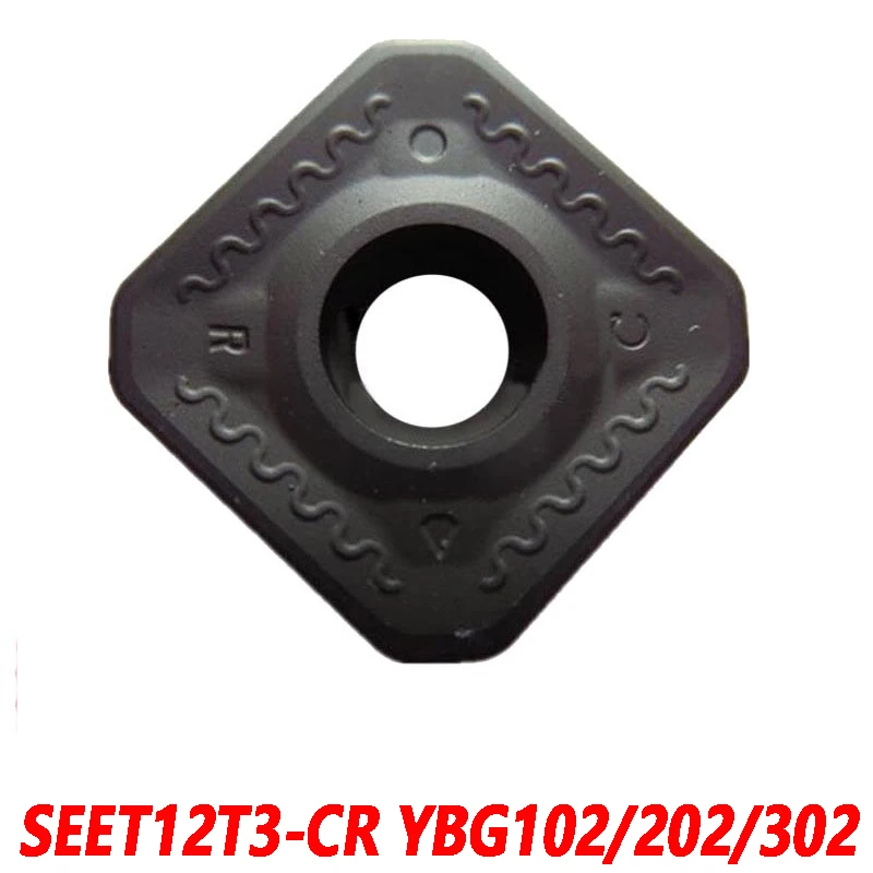 

100% Original SEET SEET12T3-CR YBG102 YBG202 YBG302 10pcs Carbide blade CNC lathe blade Machining cast iron High Efficient