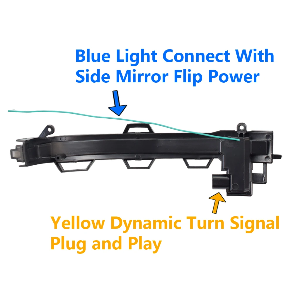 

Blue Yellow For BMW X3 X4 X5 X6 X7 G01 G02 G05 G06 G07 2018 2019 2020 Side Mirror Flashing Light LED Dynamic Turn Signal Blinker