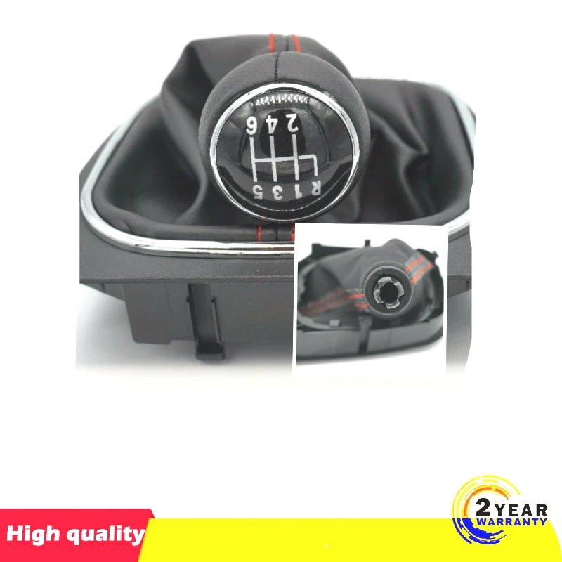 Новый 6 Скоростной рычаг переключения передач DZ с кожаным чехлом для VW Golf Mk6 2010 2011